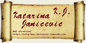 Katarina Janićević vizit kartica